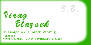 virag blazsek business card